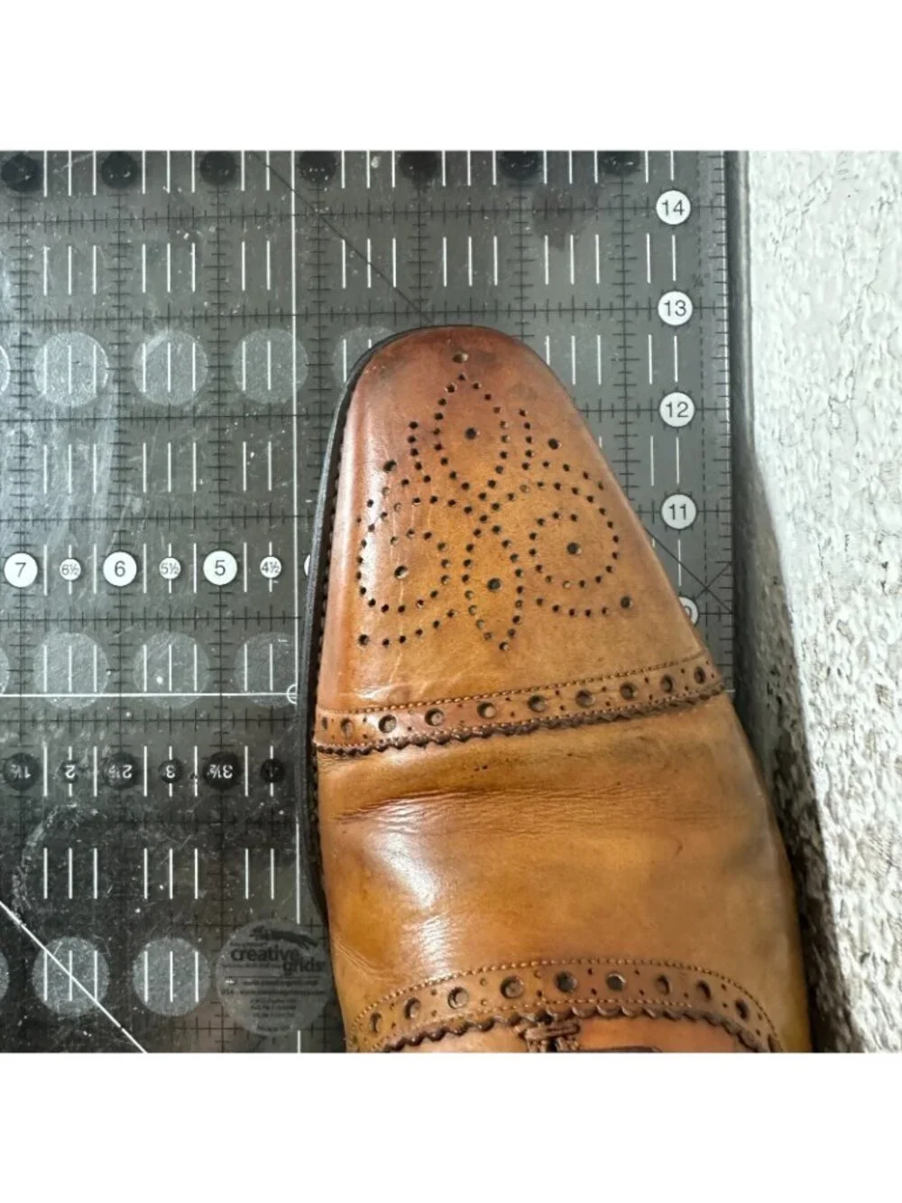 Magnanni Men Size 10 Brown Leather Wingtip Cap Toe Lace Up Oxford Dress Shoes